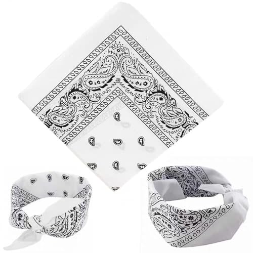 Image of 27.5 * 27.5 inches Oversize Bandana Scarf with Star Concho, Handmade Leather Square Scarf Buckle Ring, Gifts for Men
