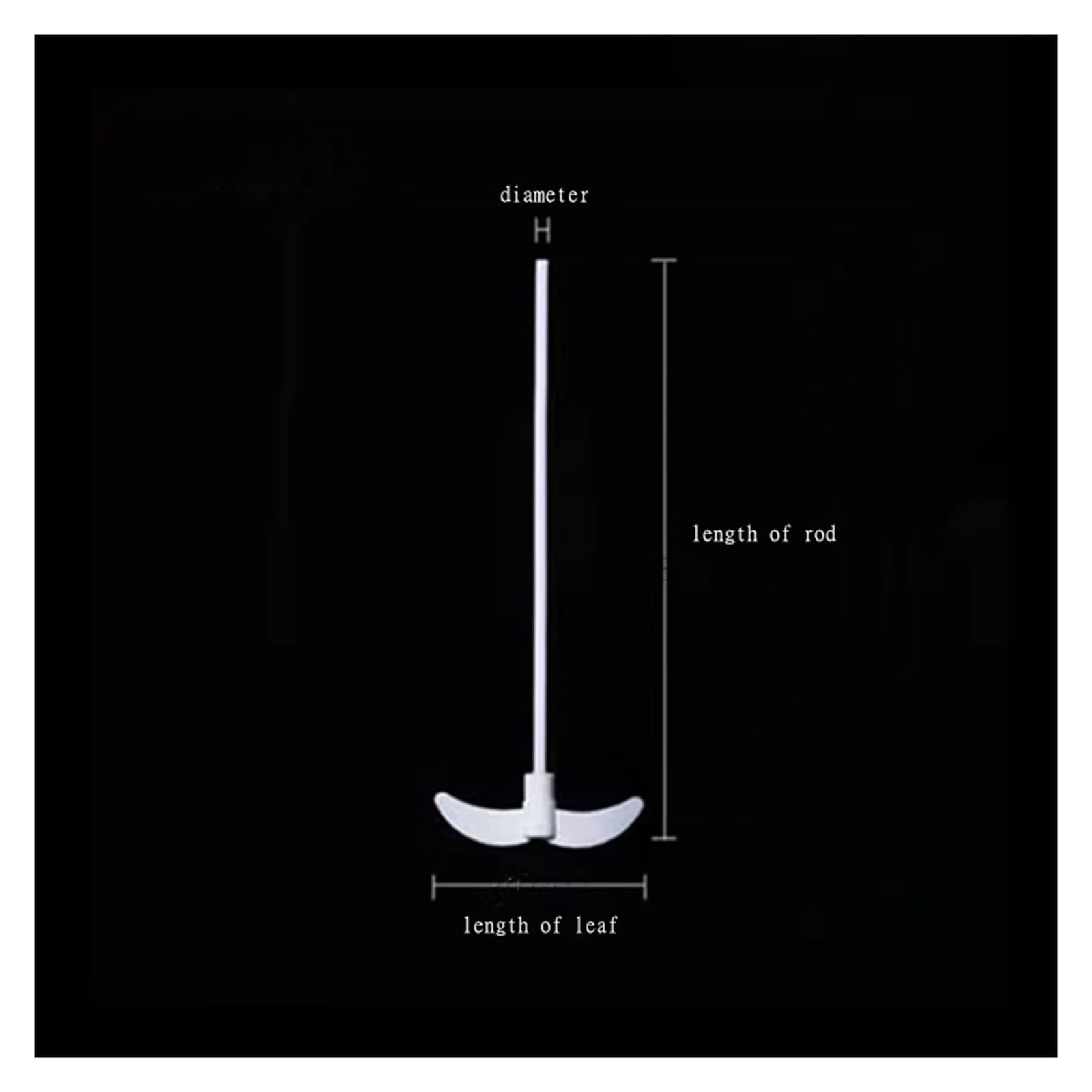 Drążek do mieszania z PTFE 1 sztuka Laboratorium 250 mm do 500 do eksperymentów szkolnych (300 mm x 55 mm wiosło do mieszania w szkole)