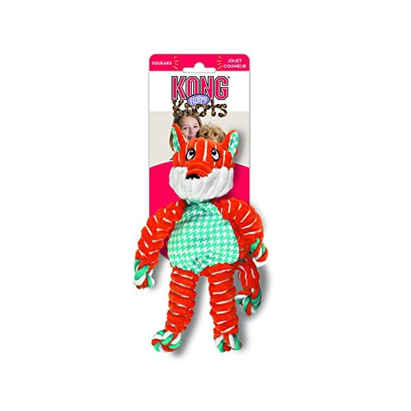 Kong Company 38740205: Floppy Knots Fox Dog Toy, M/L Kong Company 38740205: Floppy Knots Fox Dog Toy, M/L