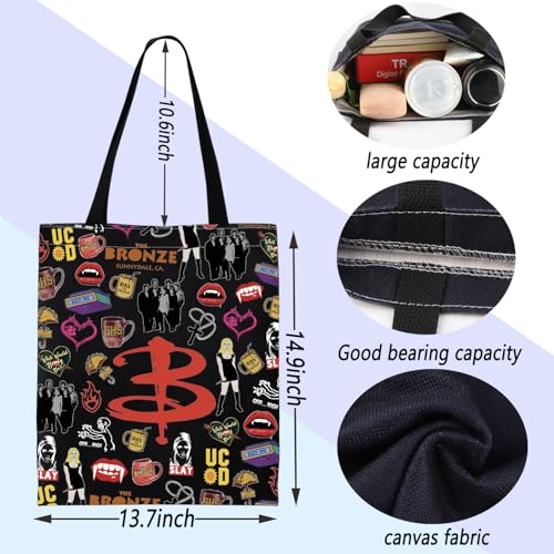 Bolso tote para fan de Vampire Slayer y películas de horror miniatura 4