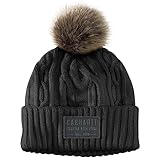 Carhartt Women's Knit Pom-Pom Beanie, Black, One Size