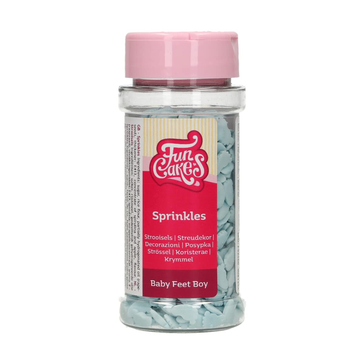 FunCakes Baby Feet Boy: Cake Sprinkles, Great Taste, Perfect for Cake Decorating, Cupcake Sprinkles. 55 g.