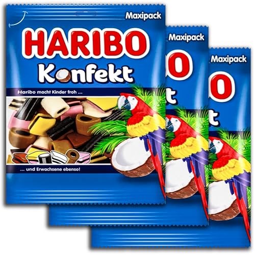 3 er Pack Haribo Konfekt XXL 3 x 500 g Lakritzkonfekt