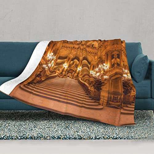 Couverture de canapé gothique dorée lit double couche imprimée
