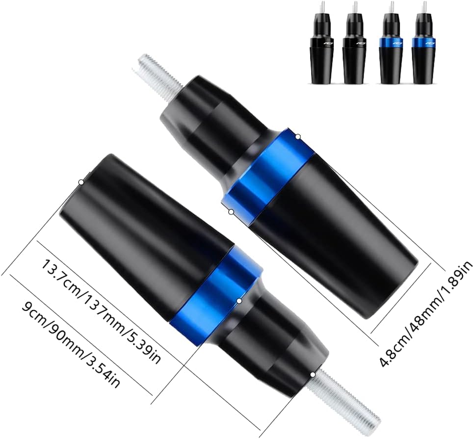 Motorcycle Drop Rubber Protective Bumper Bumper Pad Drop Shock Absorber For YAMAHA YZF R7 2021-2022 accessories modified Body Frame Sliders Anti Crash Protector Powersports Frame Sliders Parts (Blue)