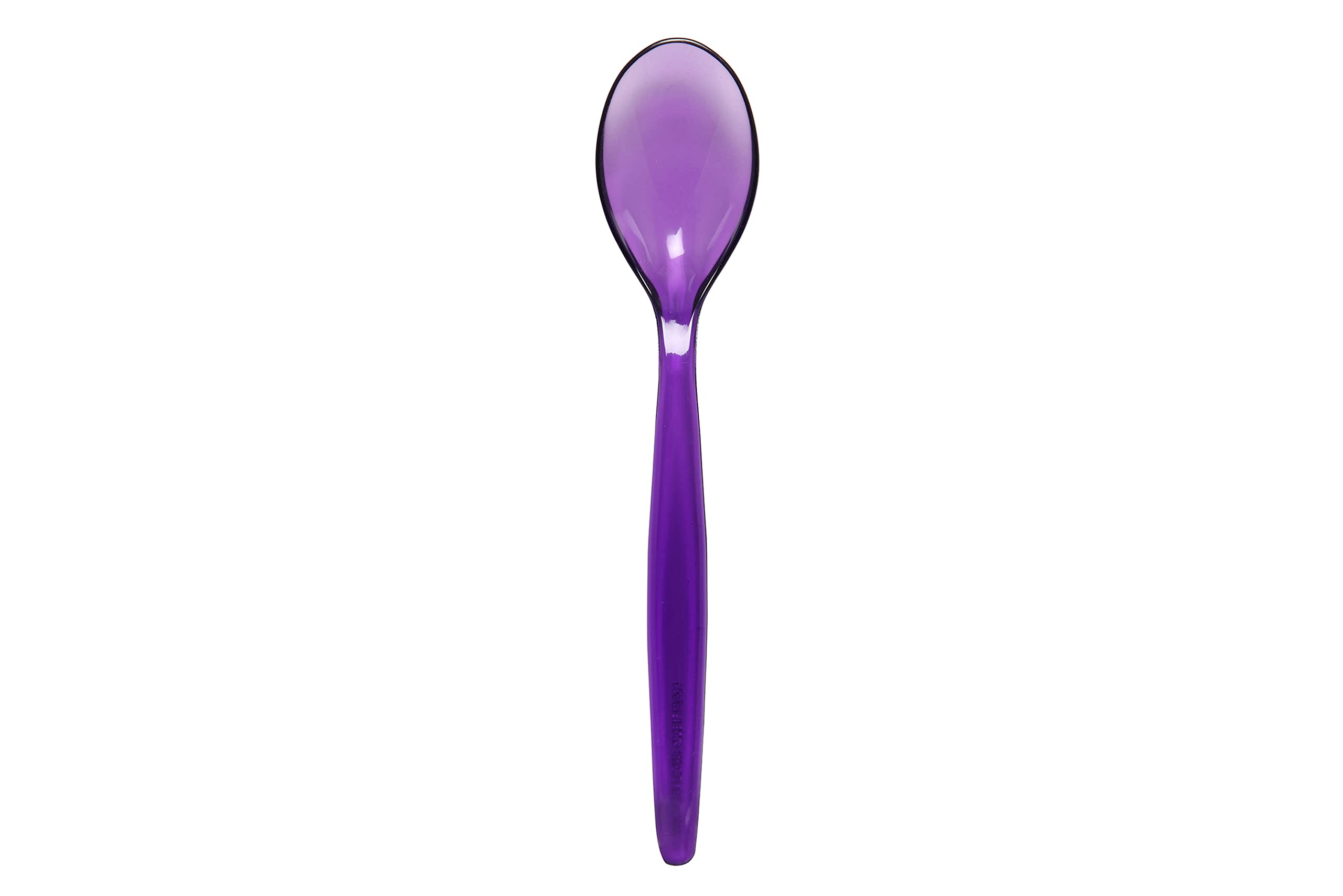 Harfield Pack of 10 Teaspoons Virtually Unbreakable Reusable BPA Free Copolyester Plastic (Translucent Purple)