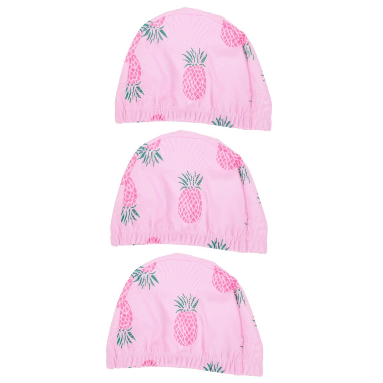 Abaodam Gorro De Natación De Piña Gorro Elástico Y Cómodo Accesorios De Piscina Niñas Protección