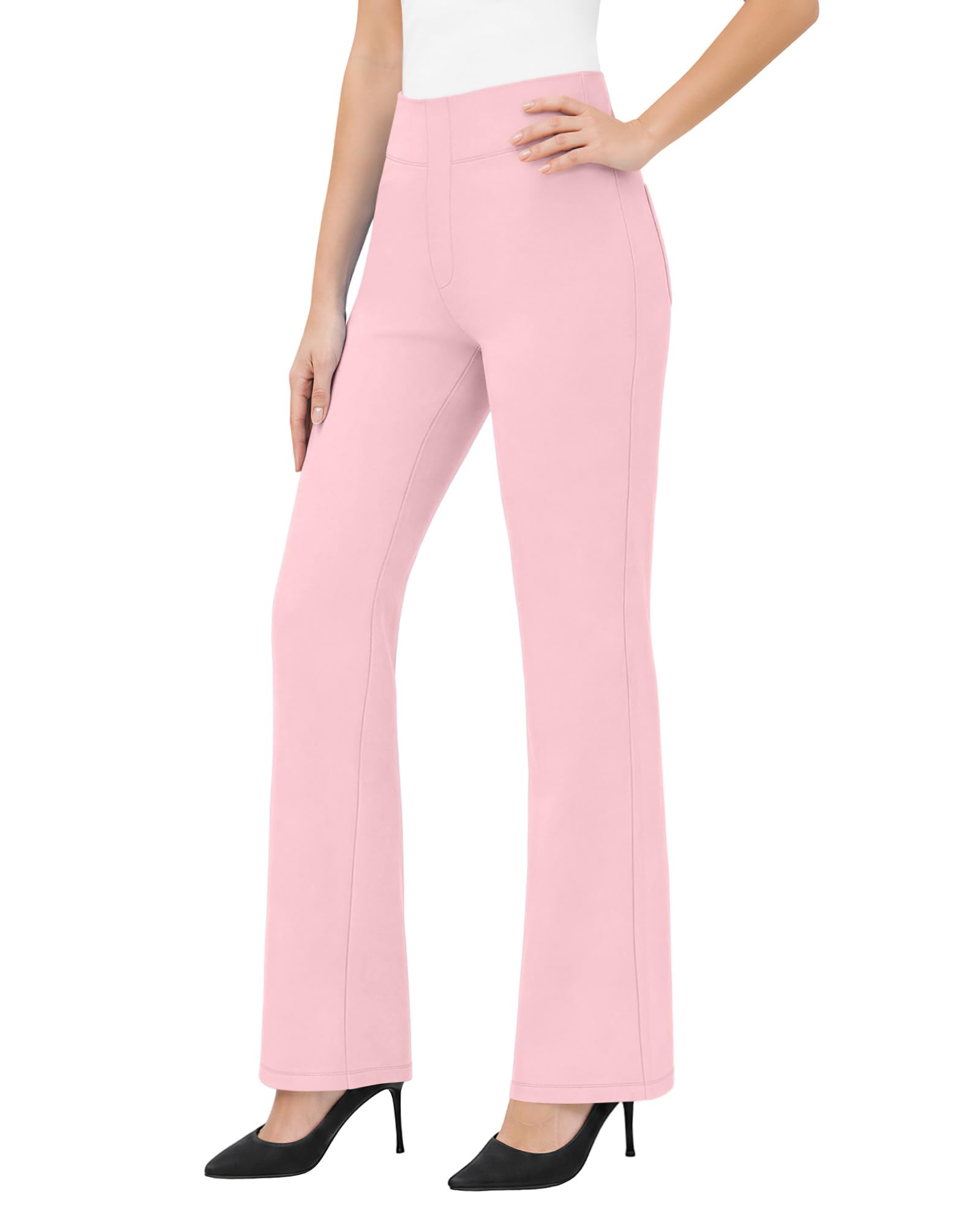 Friptspyg Yogahose Damen Gerade Hose Stretch High Waist Freizeithose | Gerade Yogahose Mit Taschen,Für Bewegung Und Freizeit,Weiches Material, Atmungsaktiv Und Hautfreundlich, Arbeitshose