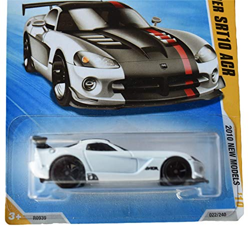Hot Wheels 2010 New Models 1:64 Scale White '08 Viper SRT10 ACR Car miniatura 2