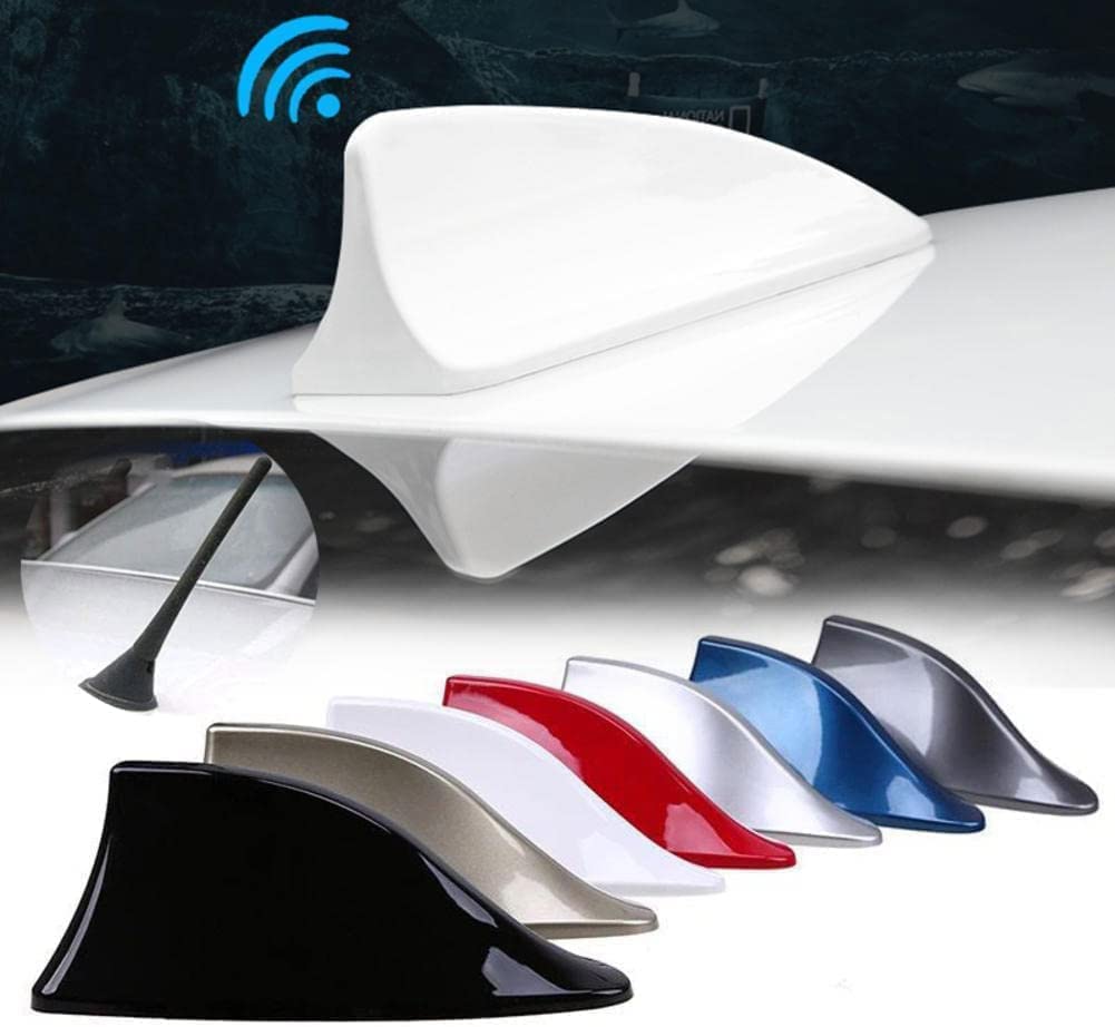 Auto Pinna di Squalo Antenna per Opel Grandland X Insignia Mokka X Signum, Tetto Impermeabile e Antipolvere Stile Pinna Antenna Cover Miglioramento del Segnale Tuning Accessori,Black