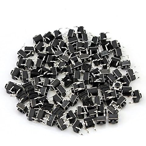 20 Pcs Demarkt 4-Pin Mini Micro Momentary Tactile Push Button Switch for Breadboards (6 * 6 * 5mm) Cover