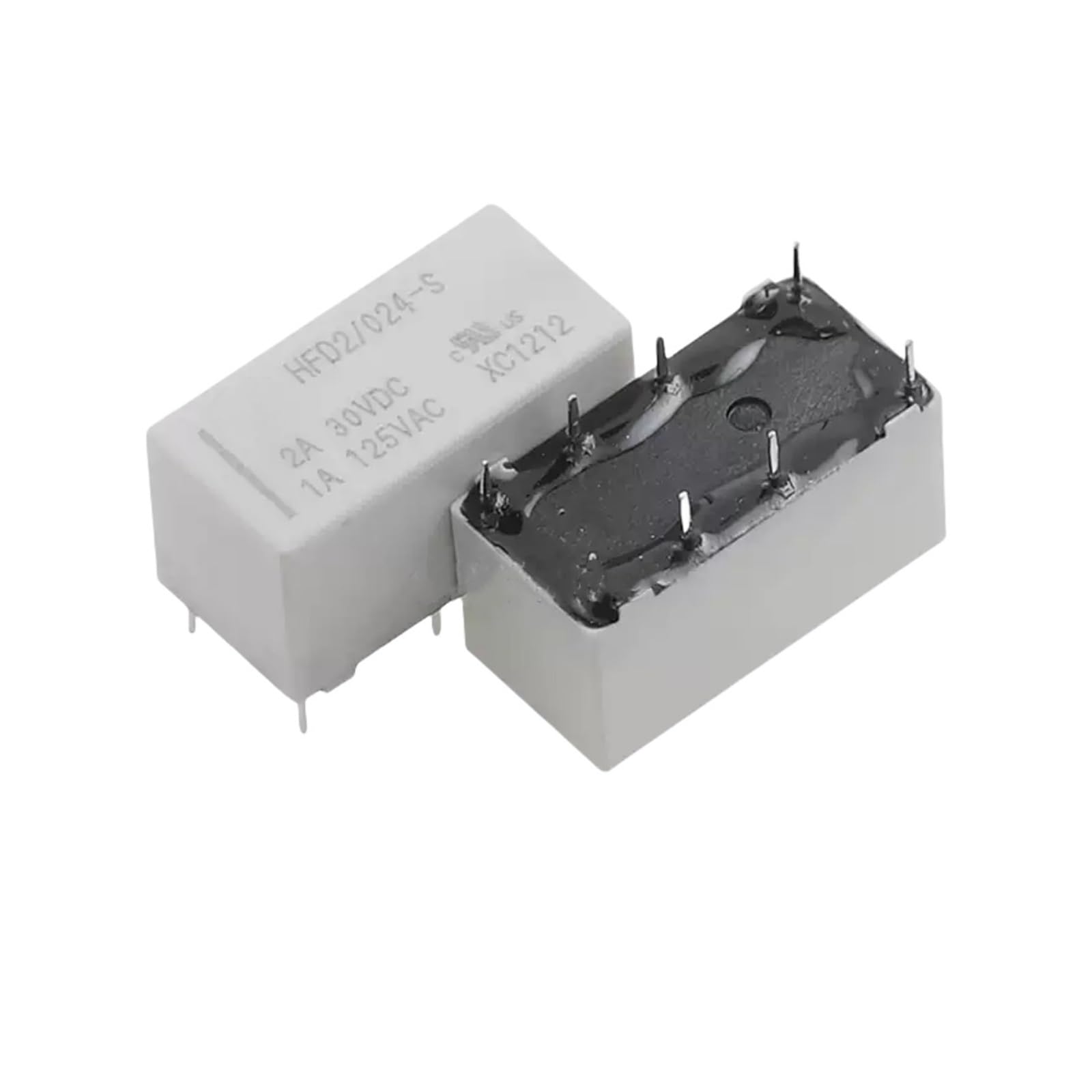 AARTERZZA 10PCS HFD2-024-S 8PIN Relay 1A 125VAC