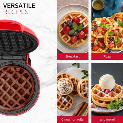 Image of Mini Waffle Maker Machine 3 In 1 Waffle Iron Home Appliances Kitchen Easy To Clean, 4 Inch, Perfect For Breakfast,Dessert, Sandwich, Pan Cakes, Other Snacks|Assorted - 350 Watts (Mini Waffle Maker)