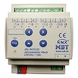  MDT® KNX Jalousieaktor 4-fach / 4TE / 10A / 230V (AC) Rollladen Aktor > JAL-0410.02