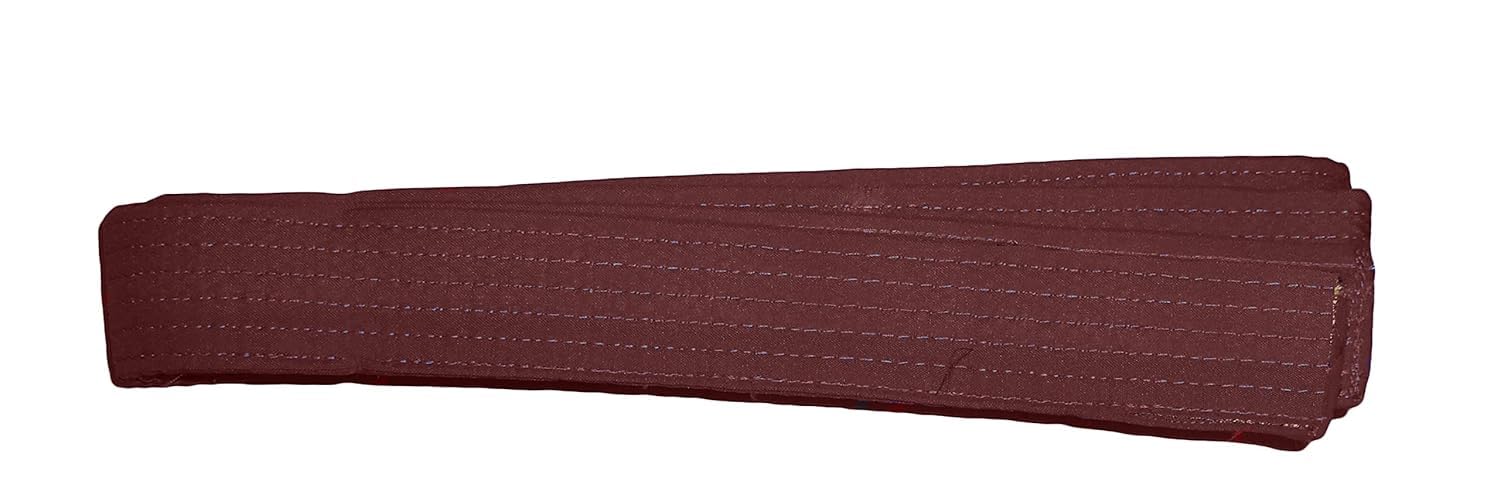Poleyster Martial Art & Karate Grading Belt | Turbo Judo/Karate Arts Belts | Taekwondo Tapes Judo Solid Rank Karate Professional Divisa Level Belts 2.5 Meter(Brown)