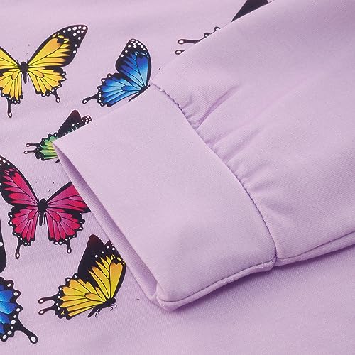 Image of Girls Fall Winter Outfits Cartoon Animal Long Sleeve Crewneck Sweatshirt Top+Sweatpant 2 Piece Clothing Set 3-9T
