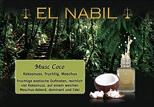 Musc Coco 5ml Parfum Duft - El Nabil Misk Musk Moschus Parfümöl für HERREN & DAMEN