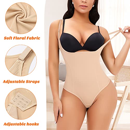 Womens Shapewear Bodysuit Body Shaper Thong4