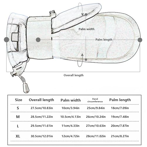 Gants de ski tactiles et moufles thermiques contre le gel en hiver