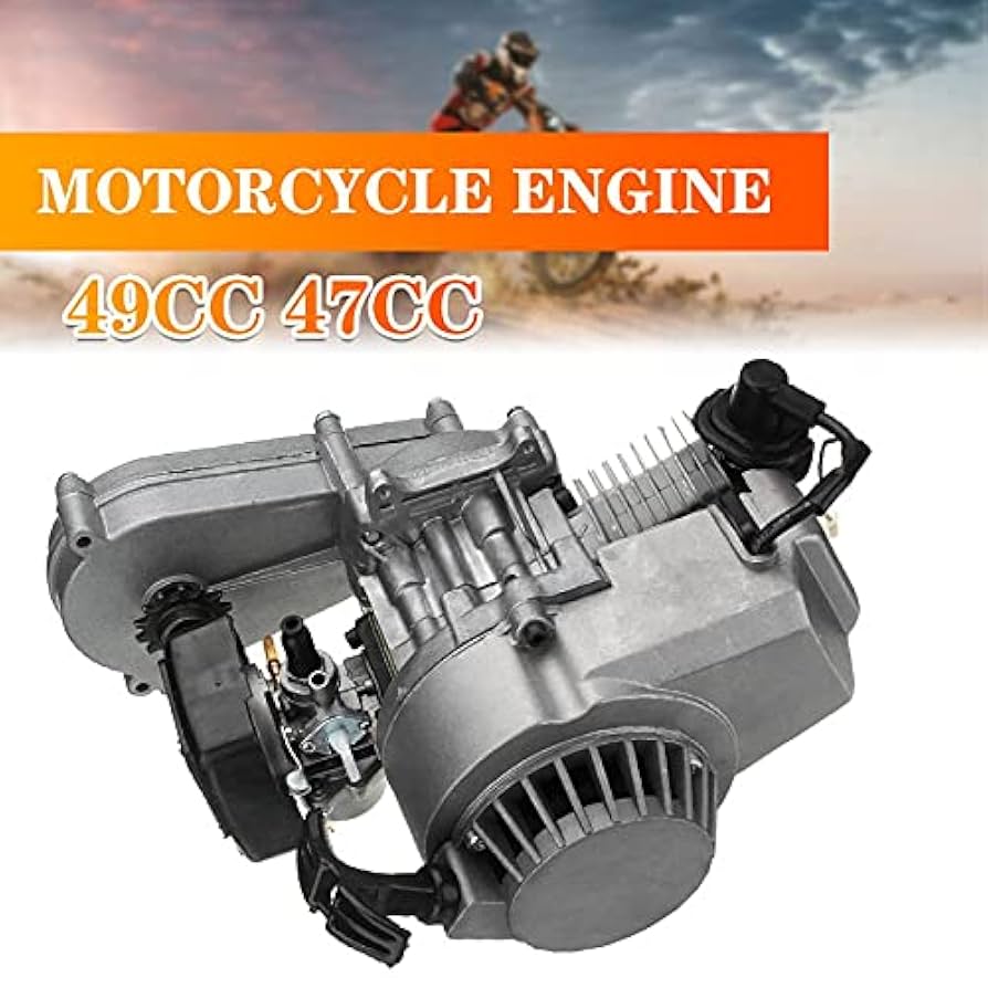 しんちゃん中華エンジン49ccエンジン シルバー アルミ製 ギア付き しんちゃん様専用中華エンジン49ccエンジン シルバー アルミ製