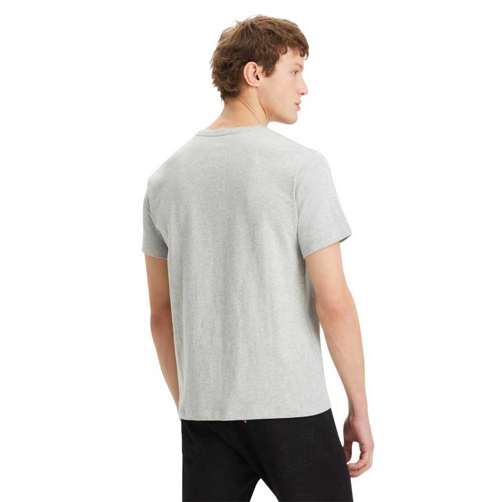 Levi's Mężczyźni Ss Original Housemark Tee T-Shirt, Mid Tone Grey Heather Jersey, L