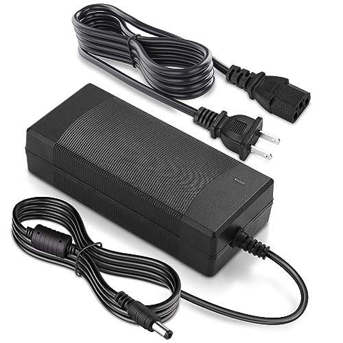 Image of Facmogu 48V 2A Power Supply Adapter, AC 100-240V to DC 48V 2A Transformer Interface 5.5x2.5mm & 5.5x2.1mm Plug, 96W Adapter US Plug for Stereo Receiver Hi-Fi Home Audio Class D Integrated Amp