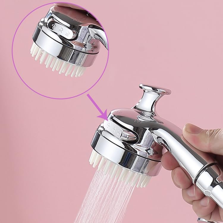 Miniatura 7 de Juego de accesorios de rociador de manguera para fregadero de grifo, cabezal rociador de ducha con válvula desviadora, piezas de repuesto, adaptador