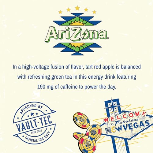 Image of AriZona x Fallout Energy Drink - Red Apple Green Tea - 15 fl oz (12 Pack)
