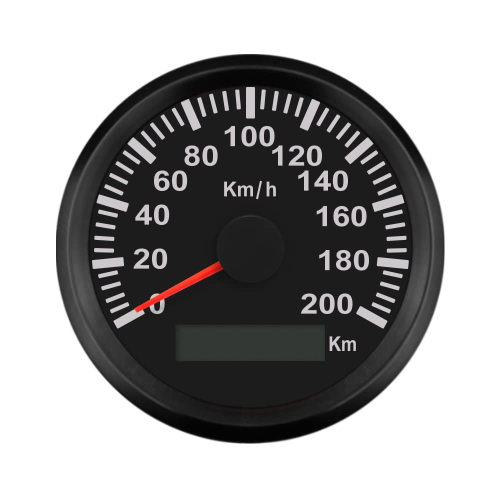 ELING KM GPS Speedometer Odometer 200KM/H for Auto Marine Truck with Backlight 85mm 12V/24V-image-8