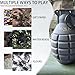 Gunyoo M26A2 Granate Spielzeug 2pcs Kunststoff Handgranaten Spielzeug für Outdoor CS Spiel Cosplay Requisiten Geschenk 14+ (Grün)