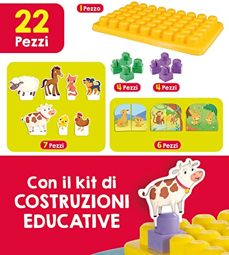 Liscianigiochi, Carotina Baby Banchetto Elettronico Consolle Educativa, Bambini 1-4 Anni, Sviluppo Sensoriale, Tavolino Da Montare, Kit Costruzioni, Multicolore, 97067 - 4
