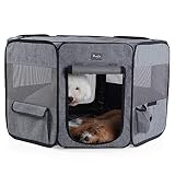 Petsfit Portable Dog Playpen for Medium Dogs Puppy Cats/Rabbit/Chicks/Duckling, Removable Zipper Sea
