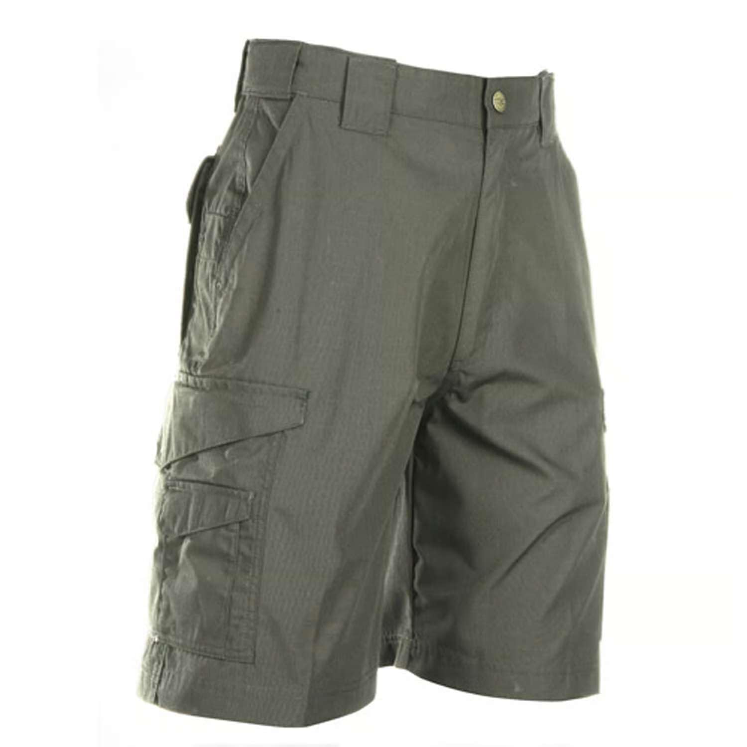 Tru-Spec 24-7 Series Original Shorts for Men, Cargo-Shorts with PRYM Snap, YKK Zipper, Comfort 9" Waistband, Water Resistant, Olive Drab - 28