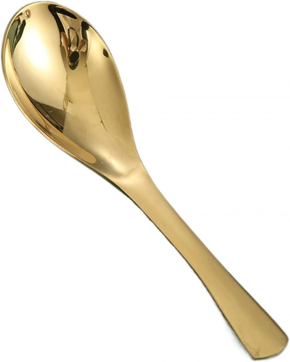 Dessert Spoon,Spoon Stainless Steel Spoon Dessert Spoon Shaved Ice Ice Cream Spoon Home Restaurant Creative Dinner Spoon Serving spoon -Gold||L