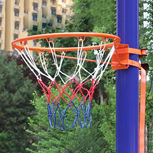 Kunovo Basketball Hoop Basketball Hoop For Tree Pole Pillar, Removable Wall-Mounted Basket Ball Training Equipment Portable, Adjustable Boys Girls Teens Sport Toys (Color : Orange, Size : L) #TOP7