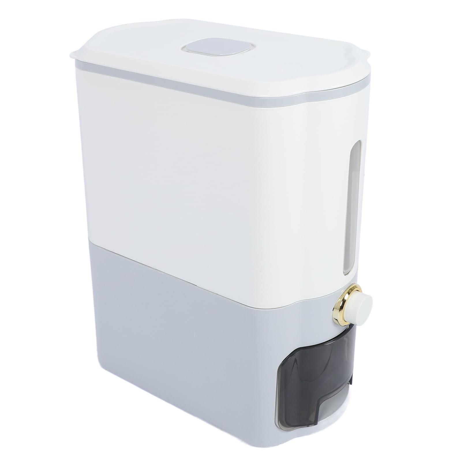 Contenitore per Riso, Dispenser con Dosatore a Pressione in PP,