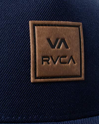 Image of RVCA Men's Curved Brim Trucker Hat, Structured Hat with Curved Bill, Adjustable Snapback Closure