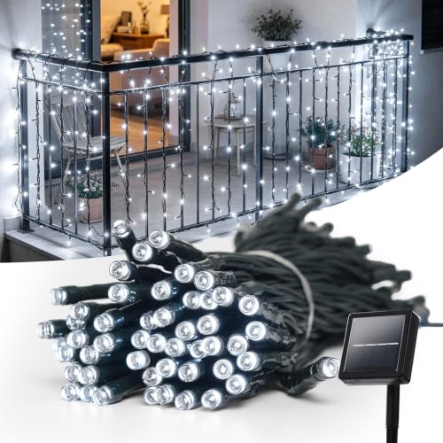 Dailyart Solar String Lights Outdoor with 8 Lighting Modes 200 LED 82 FT