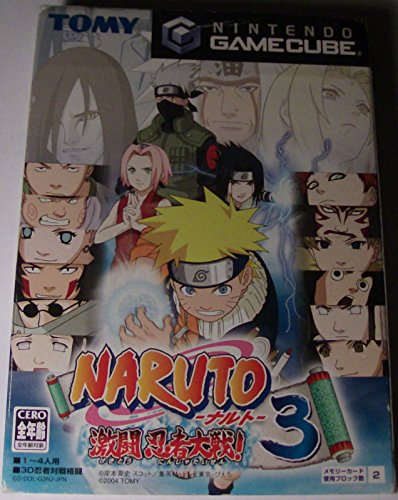 Naruto Gekitou Ninja Taisen 3 videojuego lucha importado Japón GameCube disco original NTSC