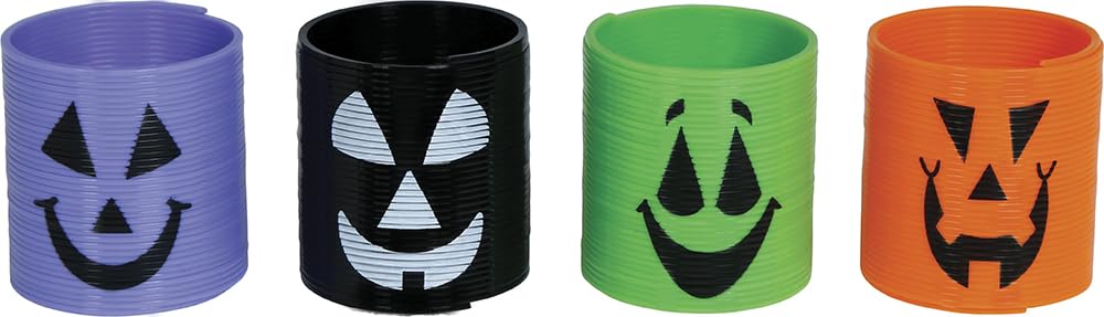 FIESTAS GUIRCA | Halloween Spring (9x3 cm) - Trick or Treat Decoration and Toy for Themed Parties - Ideal for Halloween Celebrations and Other Festivities - Multicoloured