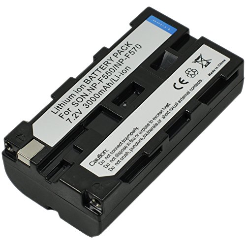 Batería NP-F550 de litio para videocámaras Sony CCD y pantallas de producción externa
