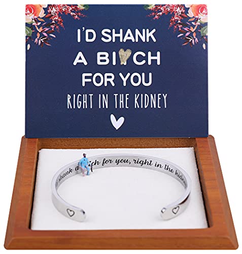 Friend Gifts for Women Funny Small Gifts for Women Best Friend Birthday Gifts for Women Friends Female Friendship Gifts for Women Friends Bestie BFF Sister Woman Her - Fun Hidden Message Bracelet