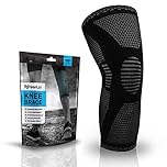 POWERLIX Knee Support for Women/Men, Knee Brace Compression Sleeve Support for Arthritis, Joint Pain, Ligament Injury, Meniscus Tear, ACL, MCL, Tendonitis, Running, Squats, Sports, Black, Medium