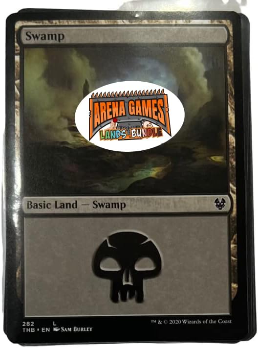 Arena Games Magic Bulk Lands - Paquetes de 25 unidades (negro - pantano)