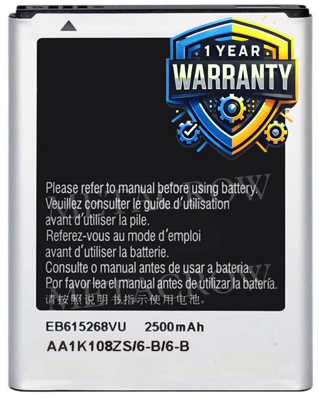 Image of Original EB615268VU Battery Compatible for Samsung Galaxy Note 1 N7000 i9220 - (2500mAh) - 1 Year Warranty JK1