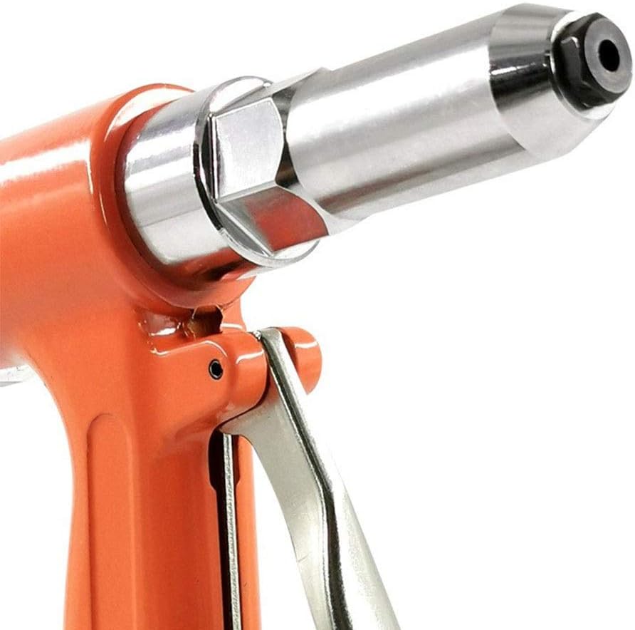 Vertical Rivet, Decoration Nail Pneumatic Tool Industrial Grade Hand(Orange)