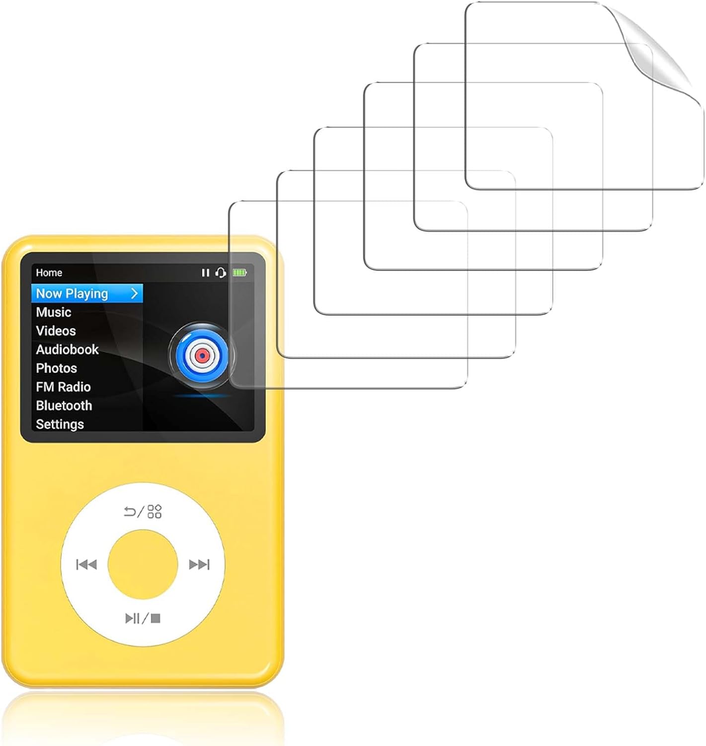 [6pack] Screen Protector for Innioasis Y1 Mp3 Player, TPU Material,Scratch-Resistant,High Transparency,Soft Screen Protector for Innioasis Y1 Player(Non-Tempered Glass)