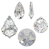 ★ MERKMALE: Sehr hochwertige Qualität >> Hoch Brillant >> reich an Regenbogenfarben >> 30% Hochbleikristall >> Farbe kristallklar