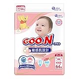 【テープ Mサイズ】グーンプラス 敏感肌設計 (6~11ｋｇ) 64枚 【Amazon.co.jp限定】 ≪ディズニーデザイン≫