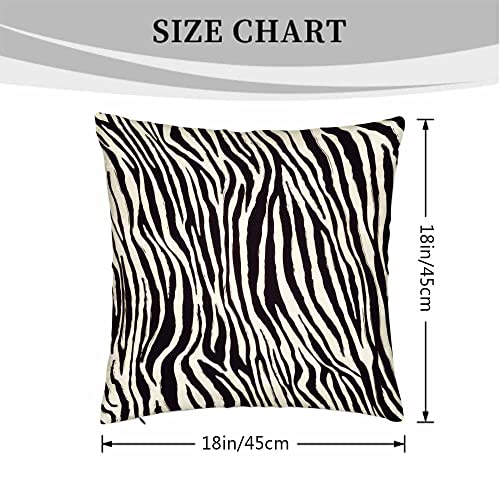 Beabes Decor Throw Pillow Covers Black Yellow Zebra Skin Pattern Texture Pillow Cases For Bedroom Living Room Pack Of 2 For Men Women 18X18Inch #TOP3